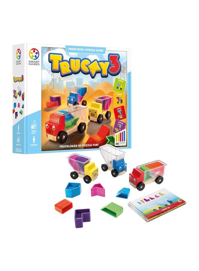 SmartGames Smart Games - Trucky 3, Preschool Puzzle Game with 48 Challenges, 3+ Years - Image 1