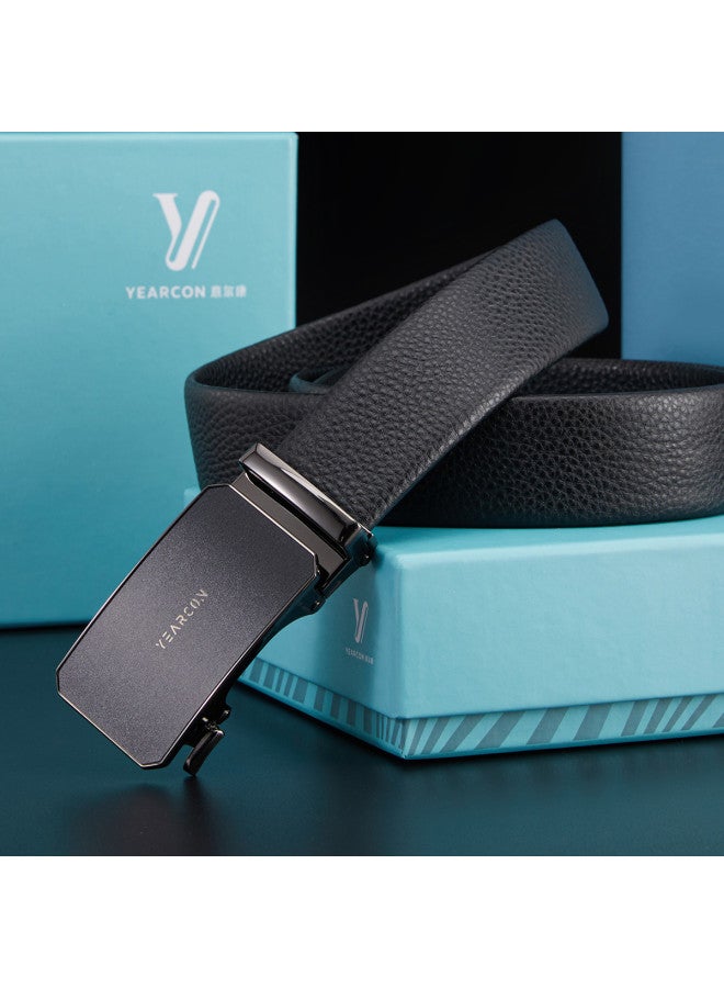 YEARCON اختيار هدية مثالي】2025 حزام جلد رجال للأعمال مع مشبك تلقائي للتنقل والهدايا - Image 2