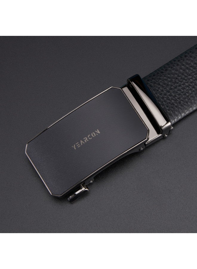 YEARCON اختيار هدية مثالي】2025 حزام جلد رجال للأعمال مع مشبك تلقائي للتنقل والهدايا - Image 3