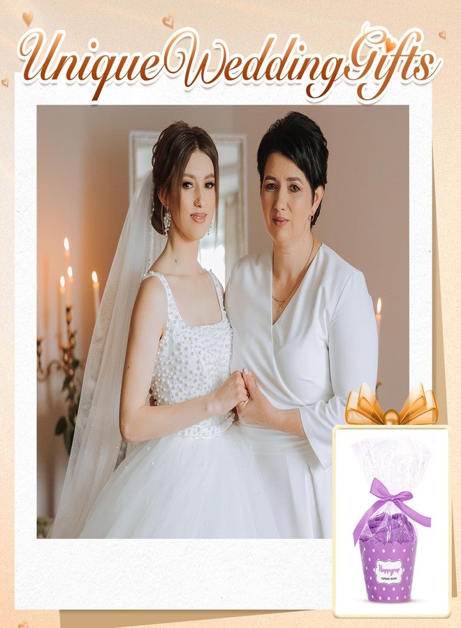 Happy Pop هدايا هابي بوب لأم العروس - هدايا زفاف، جوارب لأم العروس، جوارب زفاف بنفسجية - Image 5