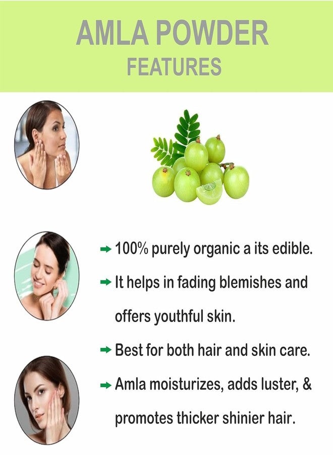 Vedimatic Khadi 100% Pure Herbal Amla Powder & Neem Powder - Combo Pack for Hair (AMLA & NEEM, PACK OF 2-200GM) - Image 5