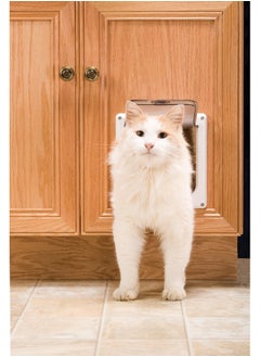 PetSafe PetSafe Interior Cat Door: 2-Way Locking, Indoor Pet Door Flap - Tinted Privacy Door for Cat Litter Box or Pet Feeder, Built-In Door Lock, Durable Door Frame, DIY Easy Install, Hardware Kit Included  - Image 3