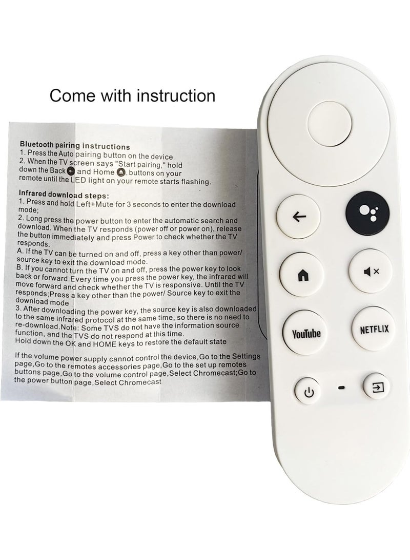Voice Replacement Remote Control for Google Chromecast 4K Snow Snow Streaming Media Player G9N9N GA01409-US GA01919-US GA01920-US GA01923-US (Remote Control Only)  - Image 3