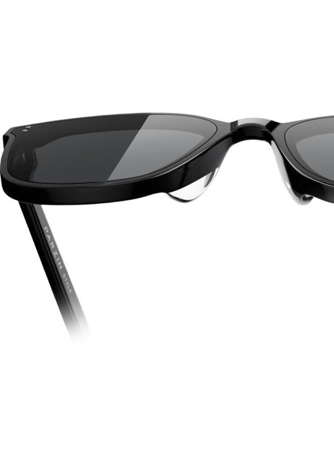 PARZIN Polarized Sunglasses Men Fan Chengcheng Couple Black Ultra-D Type Frame Sunscreen Driving Sunglasses Women Trendy Gift 7817 - Image 2