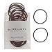 Heliums Thin Hair Elastics - Dark Brown - 2mm Ties for Thin Hair, 1.75 Inch, Medium Hold No Damage Ponytail Holders - 40 Count - Image 2