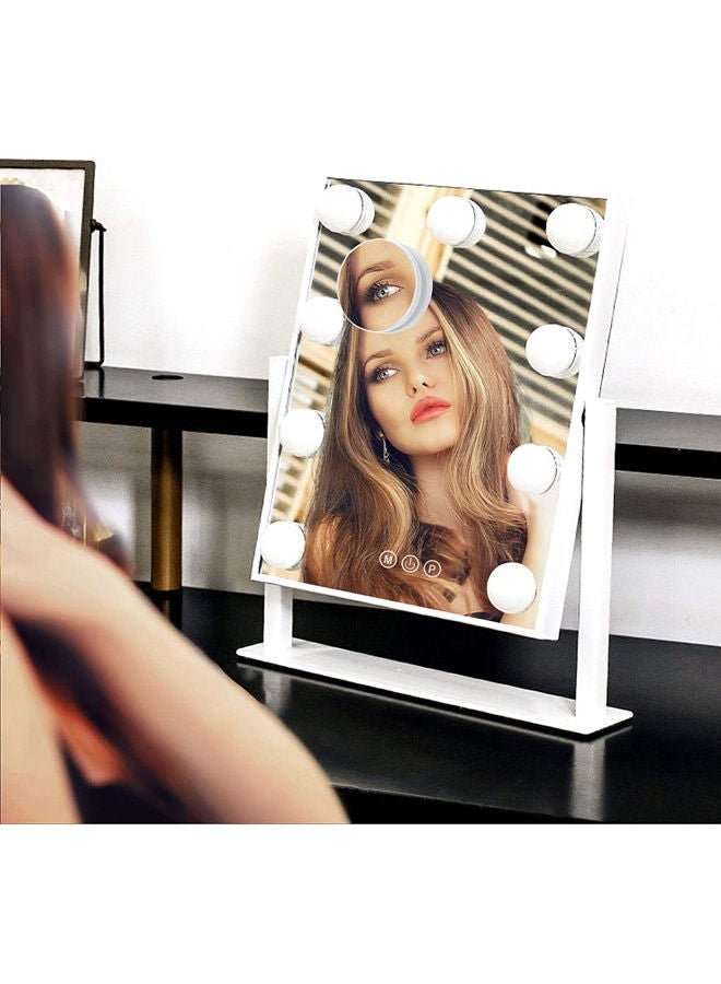 Rock Pow Lighted Makeup Vanity  Mirror White - Image 5