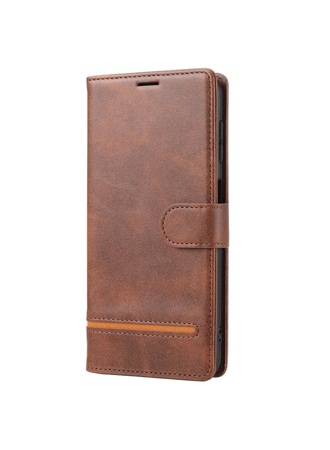 Case Cover For OPPO A56 5G / A54 4G Classic Wallet Flip Leather Phone Case(Brown)