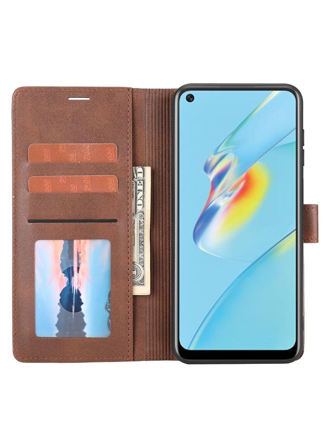 Case Cover For OPPO A56 5G / A54 4G Classic Wallet Flip Leather Phone Case(Brown)