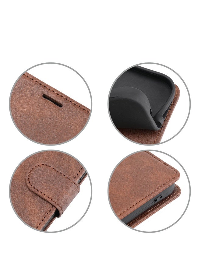 Case Cover For OPPO A56 5G / A54 4G Classic Wallet Flip Leather Phone Case(Brown)