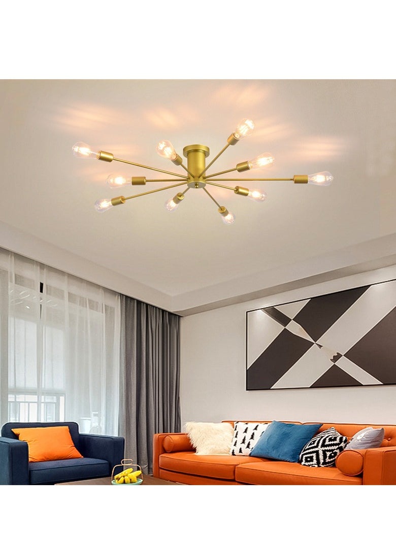GEADI - 10 head Nordic Modern Iron Chandelier Creative Personality Ceiling light for Living Room Dining Room Bedroom - Image 1