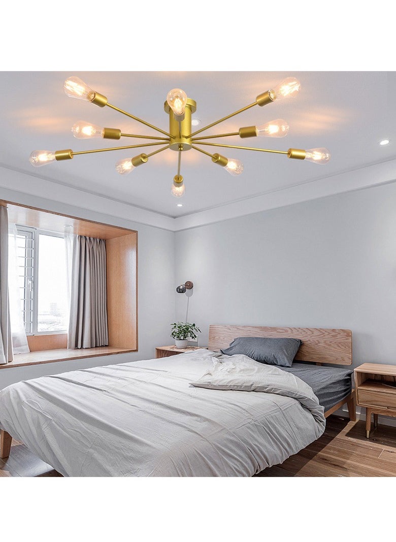 GEADI - 10 head Nordic Modern Iron Chandelier Creative Personality Ceiling light for Living Room Dining Room Bedroom - Image 1