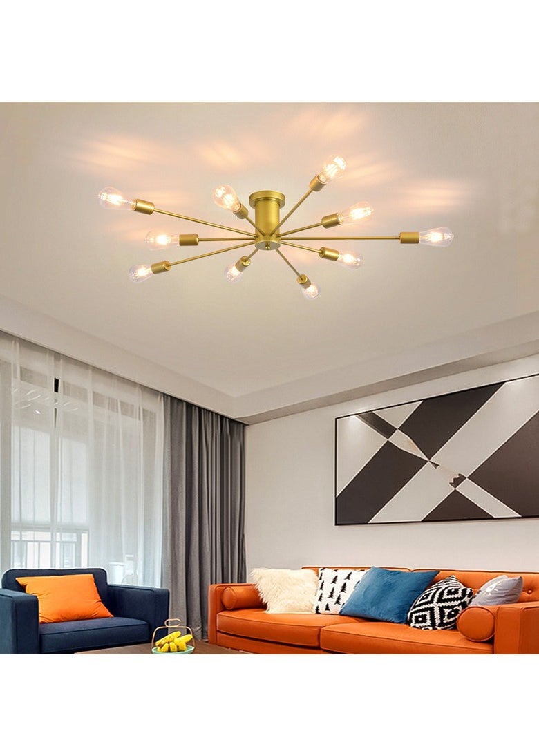GEADI - 10 head Nordic Modern Iron Chandelier Creative Personality Ceiling light for Living Room Dining Room Bedroom - Image 1