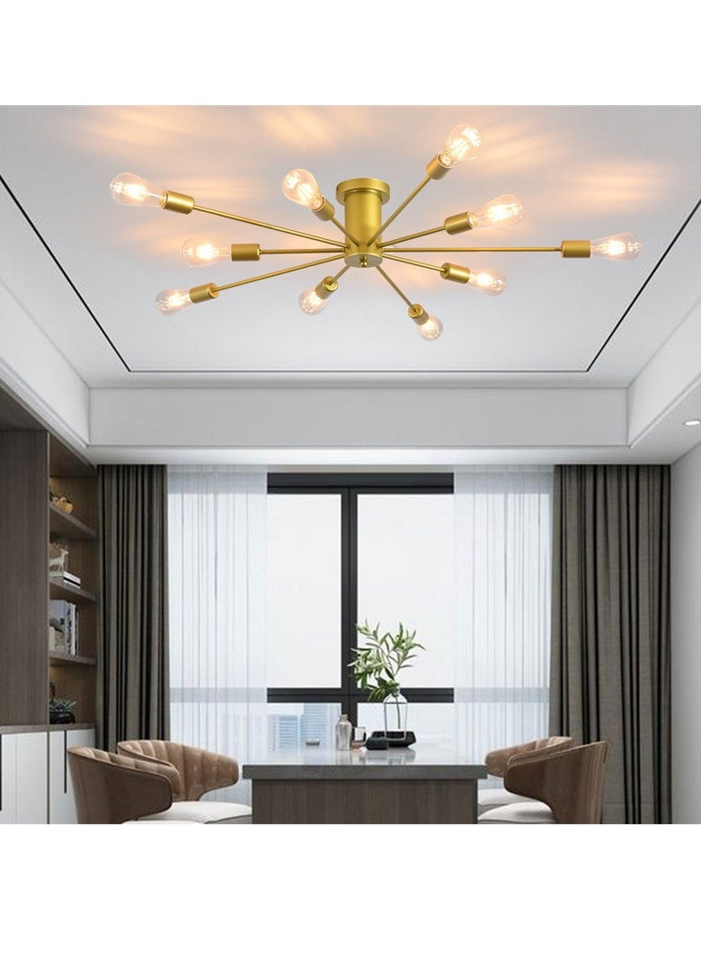 GEADI - 10 head Nordic Modern Iron Chandelier Creative Personality Ceiling light for Living Room Dining Room Bedroom - Image 1