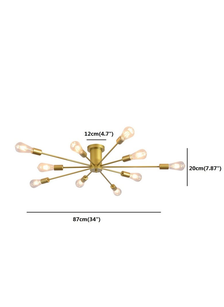 GEADI - 10 head Nordic Modern Iron Chandelier Creative Personality Ceiling light for Living Room Dining Room Bedroom - Image 1