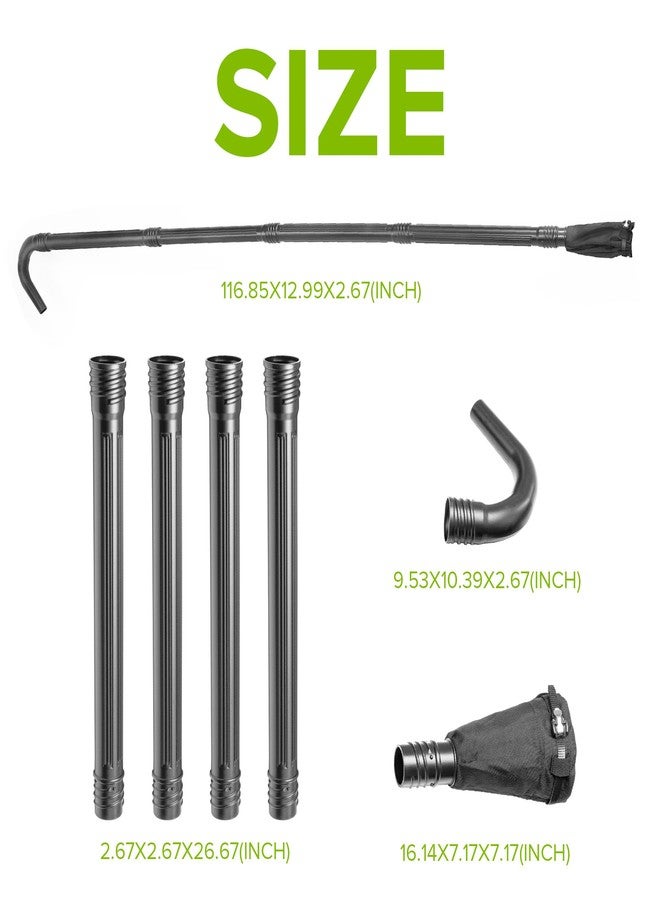 Greenworks Gutter Cleaning Kit - Up to 11 ft reach - Compatible with Greenworks 40V, 60V & 80V Blowers with 450+ CFM up to 5-inch diameter - Image 5