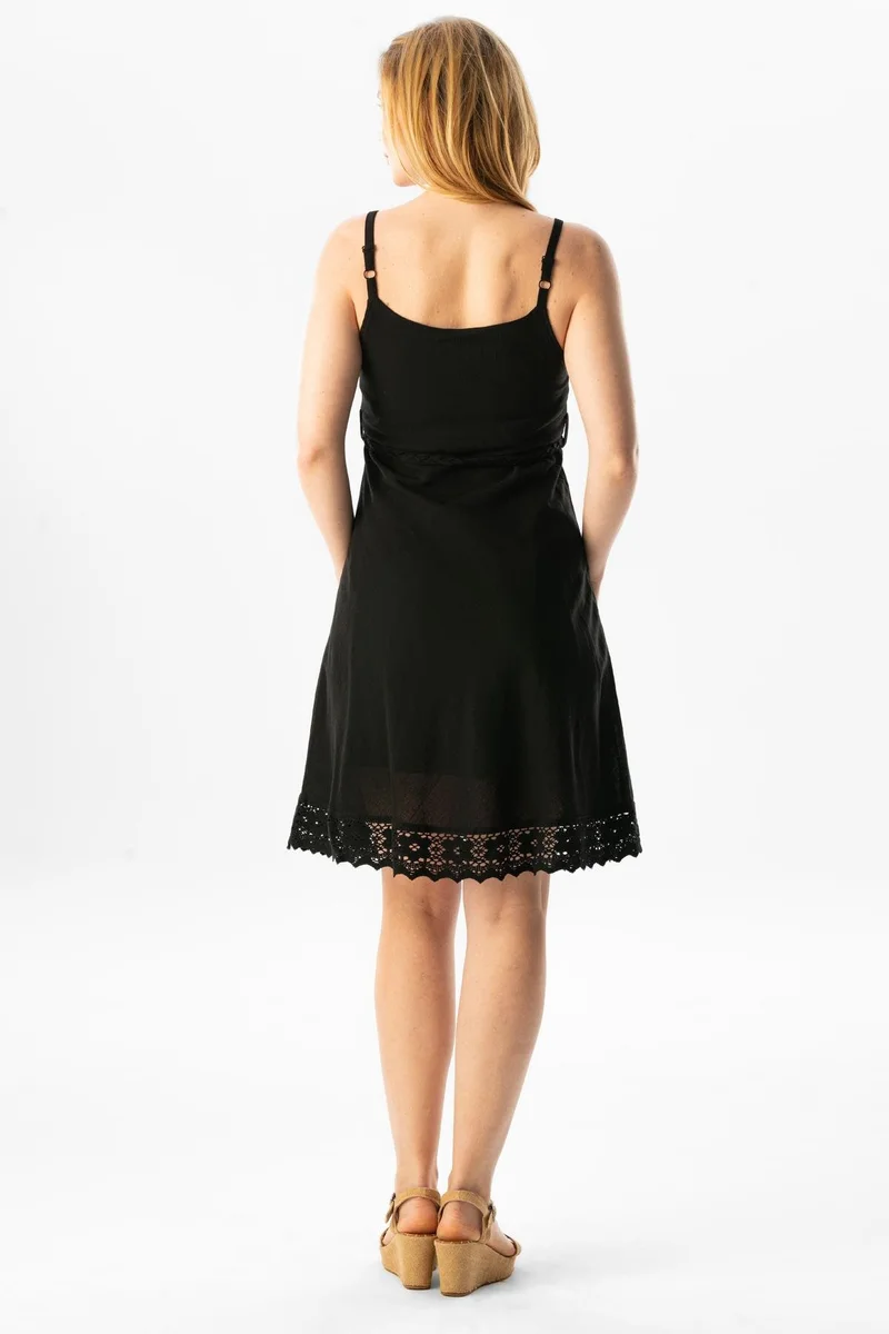 اليش شيل بيزي Lace Trimmed Dress