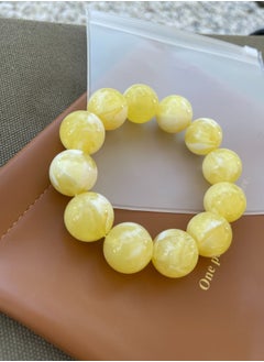 General Men's Resin Amber Bracelet  16mm 