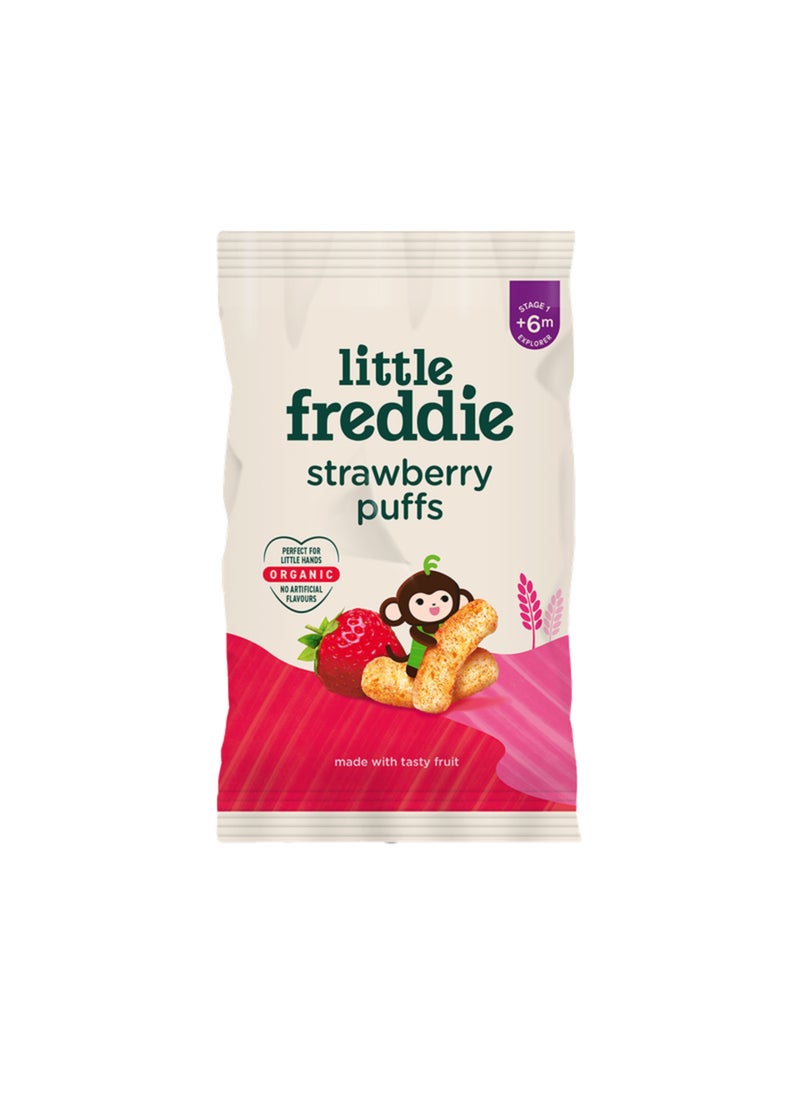 LITTLE FREDDIE Organic Strawberry Puffs (6+ Months) 25g - Image 1