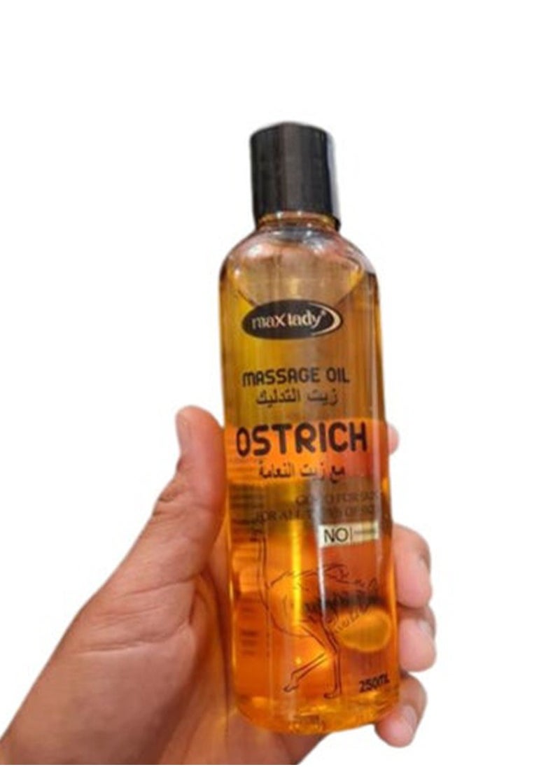 Max Lady Massage Ostrich Oil 250ml - pzsku/Z3E57B502DBA26F9B06F7Z/45/_/1714801755/14b1d4f0-397e-4c34-854f-2cddbe283f63