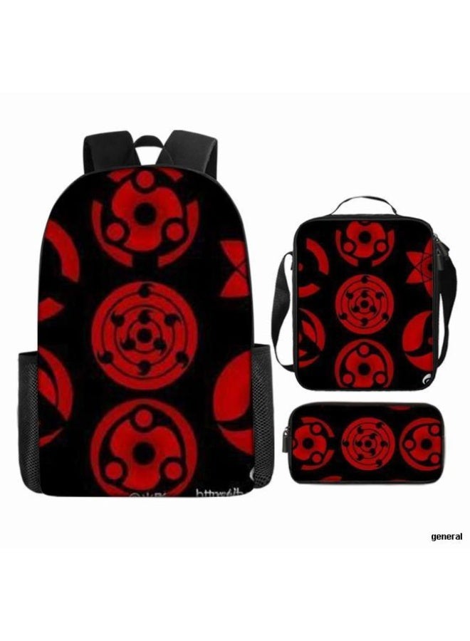 عام حقيبة ظهر مطبوعة بالرسوم المتحركة + مجموعة حقائب اليد + القلم، مجموعة حقائب عملية من ثلاث قطع (يمكن استخدام الطلاب والأطفال ونزهات الأصدقاء ورياضات تسلق الجبال وما إلى ذلك) - 38 - Image 1