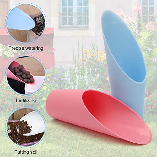 Coitak Bonsai Soil Scoops, 5 PCS Plastic Garden Soil Scoops, Colorful Small Soil Scoops, Gardening Tools - Image 2