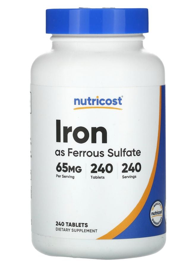 Nutricost Iron 65 mg 240 Tablets