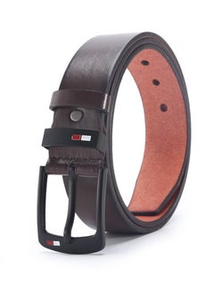 Generic Men's Faux Leather Belt Pin Buckle Belt (Dark brown)  - Image 3