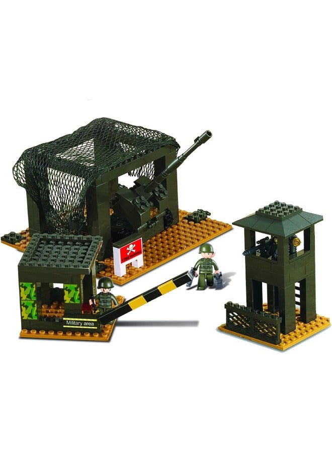 Sluban Military-themed building blocks, including tanks, helicopters, and multi-colored military vehicles. - Image 2