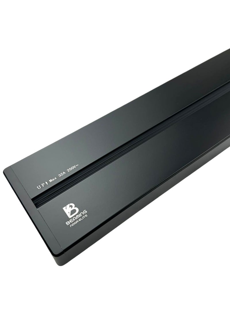 BEAMING NOOR ELITE BEAMING HY-GD60 Premium Power Track System - Black, 60cm | Aluminum Body, UK 13A Outlets + USB Type-C Port, Overload Protection – Ideal for Home, Office, Kitchen & Workshop - Image 3