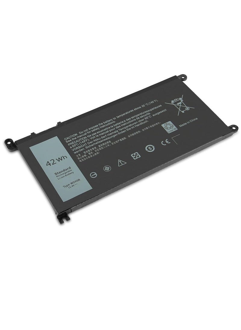 Generic Shintech 42Wh Laptop Battery WDXOR WDX0R for Dell Inspiron 13 5368 5378 7368 7378, 14 5482 7472, 15 5567 5570 5578 7569, 17 5767 570 5584, T2JX4 FC92N CYMGM [3 Cell 114V], Lithium.  - Image 1