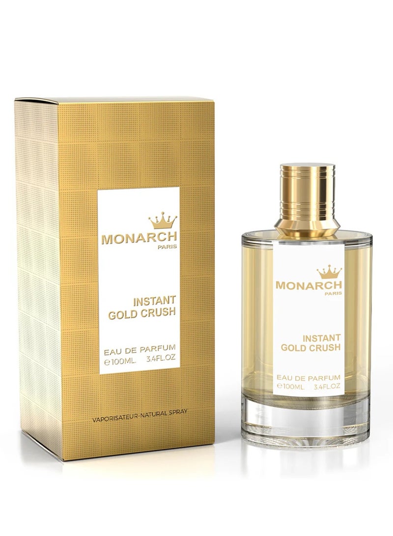 Milestone Monarch Paris Instant Gold Crush Eau De Parfum For Unisex - 100 ML - Image 1