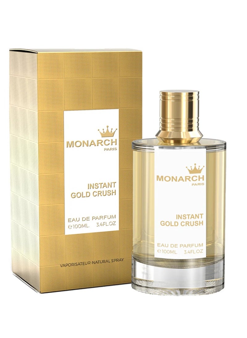Milestone Monarch Paris Instant Gold Crush Eau De Parfum For Unisex - 100 ML - Image 2