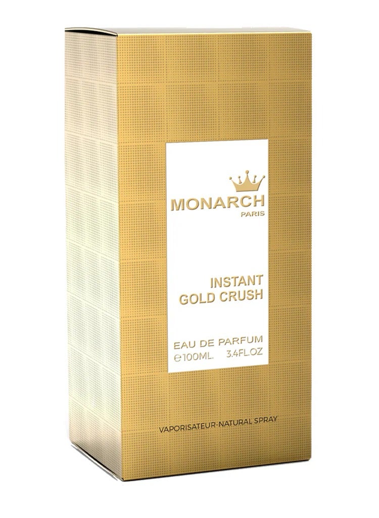 Milestone Monarch Paris Instant Gold Crush Eau De Parfum For Unisex - 100 ML - Image 3