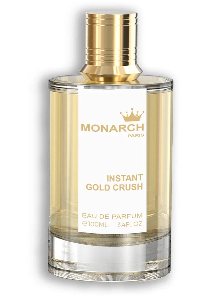 Milestone Monarch Paris Instant Gold Crush Eau De Parfum For Unisex - 100 ML - Image 4