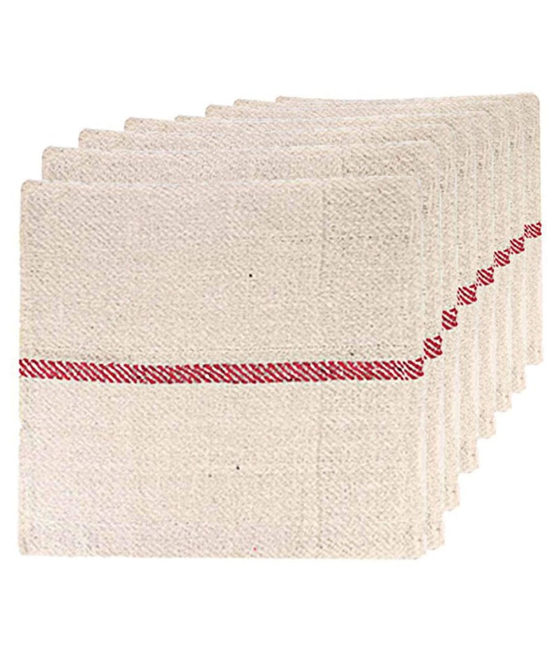 PlantaZee Cotton Floor Duster Cleaning Cloth 24 x 24inch Pack of 6