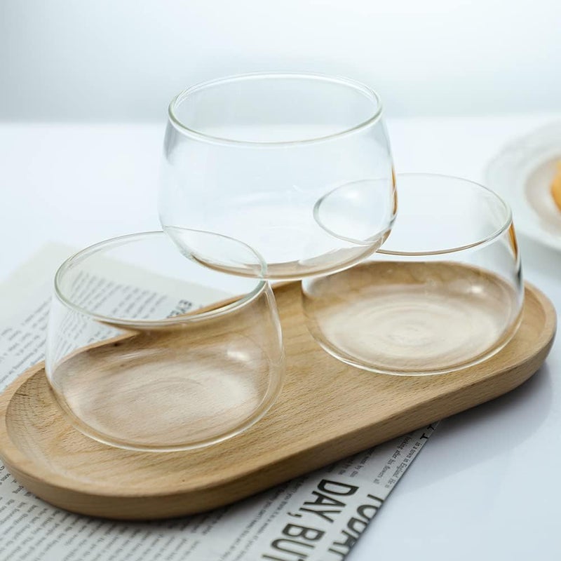 Sizikato 4pcs Clear Glass Dessert Cup 6 Oz Custard Bowl Pudding Cup Oven Safe - Image 5