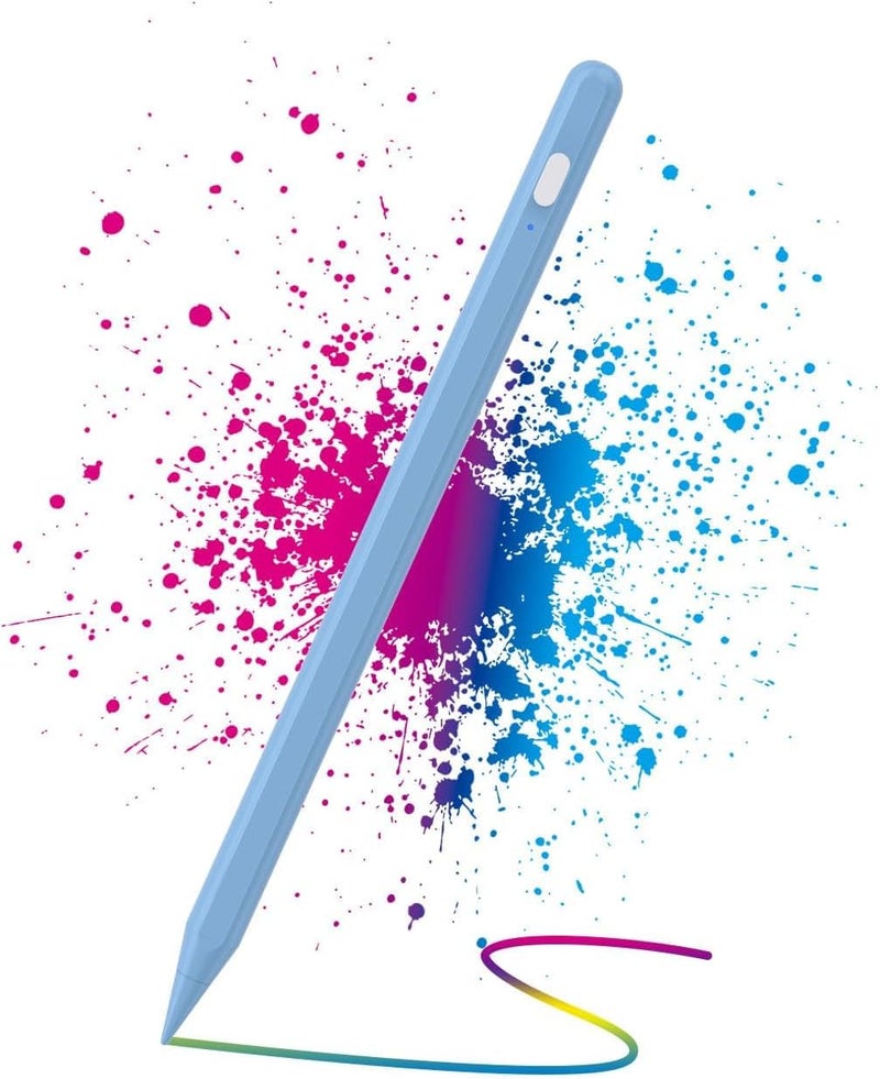 KASTWAVE Blue Stylus Pen for iPad (2018-2025) – USB-C Fast Charging Pencil with Pixel-Perfect Tilt Sensitivity | Compatible with iPad 10th/9th Gen, Pro 13/12.9/11-Inch M4, Air M3/M2, Mini 7th Gen - Image 1