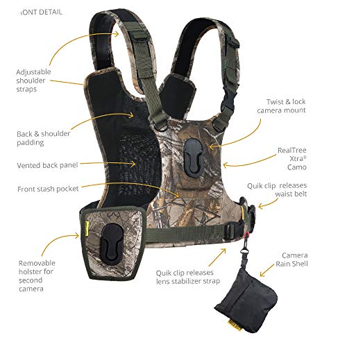Cotton Carrier CCS G3 Camera Harness System for Camera and Binoculars, Camo - Image 2