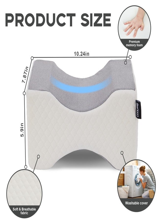 cooloo8 Side Sleeper Pillow, Knee Pillow for Side Sleepers, Smooth Spine Alignment Pillow, Sciatica Pain Relief Pillow (Grey)-2PCS - Image 3