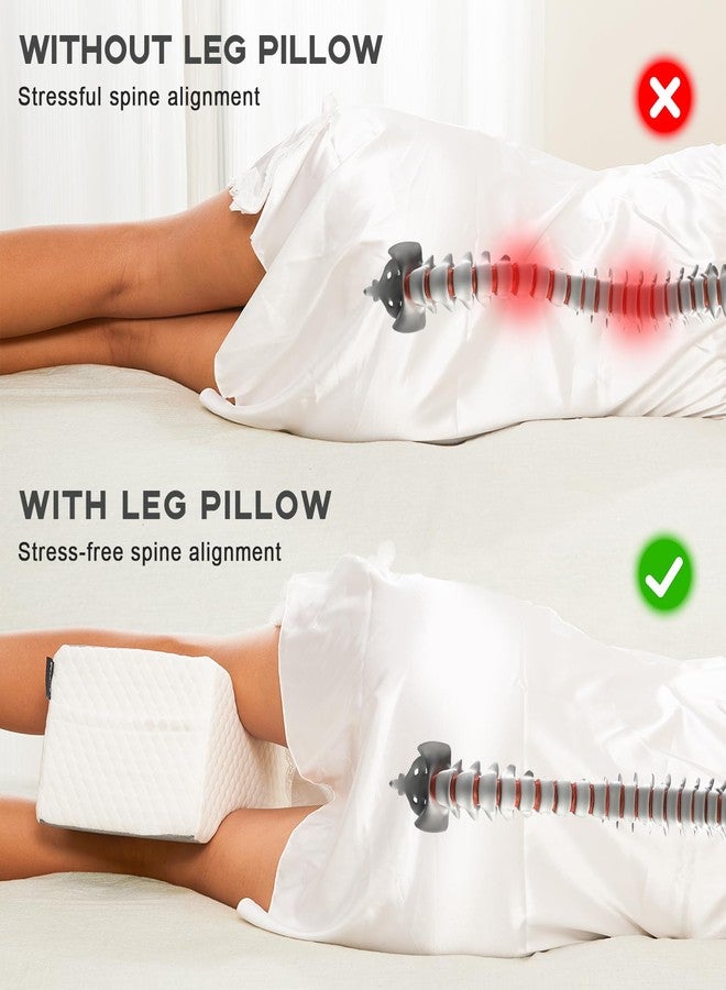 cooloo8 Side Sleeper Pillow, Knee Pillow for Side Sleepers, Smooth Spine Alignment Pillow, Sciatica Pain Relief Pillow (Grey)-2PCS - Image 4