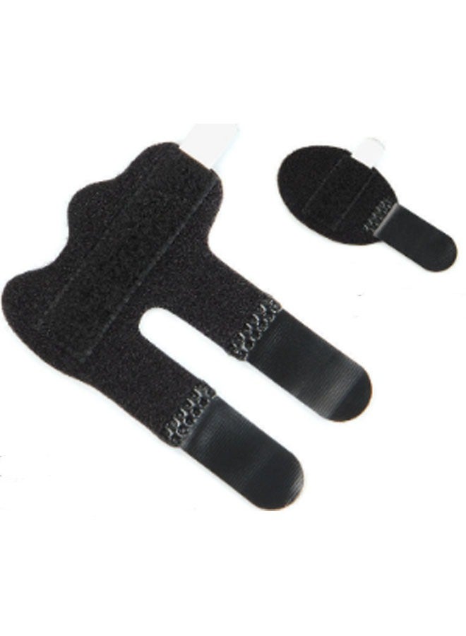 Black 5-piece Finger Splint Sleeve Set for Stability and Comfort - Image 2