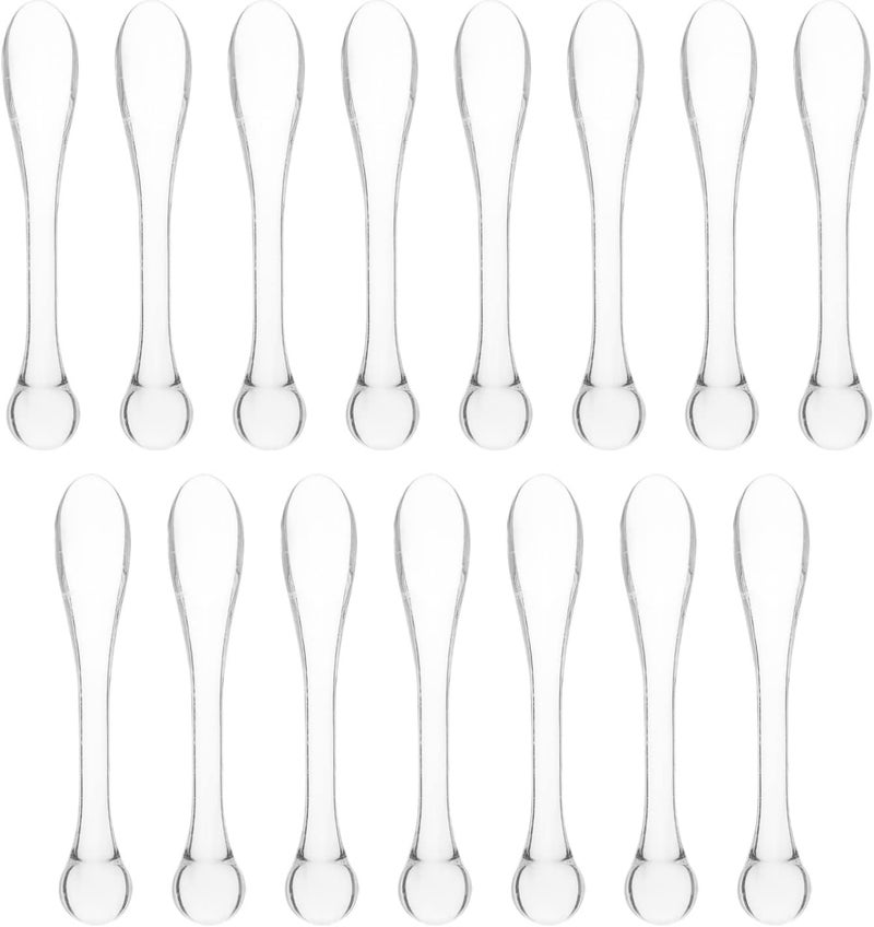 Beaupretty 15pcs Face Cream Spoons Acrylic Makeup Spatula Beauty Massage Scoop Eye Spoons Cosmetics Scoops Skin Care Tools for Facial Cosmetic Face - Image 1