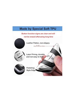 OUYoo OUYoo for Toyota Key Fob Cover with Toyota Keychain, Car Key Fob Case Compatible with Toyota 2018-2024 Camry RAV4 Highlander Avalon C-HR Prius Corolla GT86,With keychain (Silver)  - Image 3