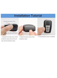 OUYoo OUYoo for Toyota Key Fob Cover with Toyota Keychain, Car Key Fob Case Compatible with Toyota 2018-2024 Camry RAV4 Highlander Avalon C-HR Prius Corolla GT86,With keychain (Silver)  - Image 4