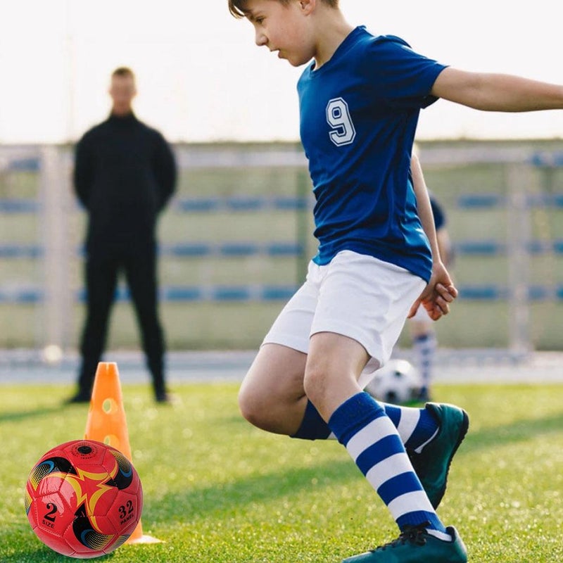 No. 2 PU children's training soccer ball for primary and secondary school students, machine-stitched rubber ball for competitions, youth campus - Image 5