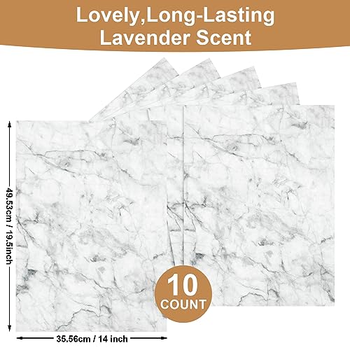 Geosar 10 Sheets Drawer Liners for Dresser Scented Drawer Liners Drawer Paper Liner Non Adhesive Scented Liners for Drawers Fragrant Drawer Liners for Home Shelf Closet(Marble) - Image 5