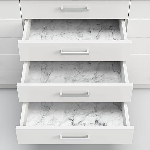 Geosar 10 Sheets Drawer Liners for Dresser Scented Drawer Liners Drawer Paper Liner Non Adhesive Scented Liners for Drawers Fragrant Drawer Liners for Home Shelf Closet(Marble) - Image 3