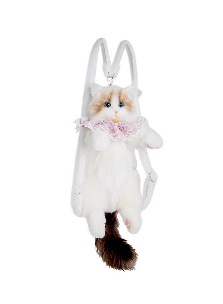 general Simulation Ragdoll Cat Backpack Kitten Doll Doll Plush Doll Toy Birthday Gift Female - Image 1