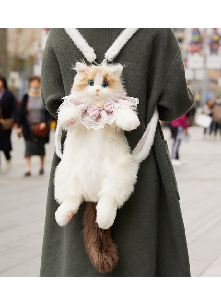 general Simulation Ragdoll Cat Backpack Kitten Doll Doll Plush Doll Toy Birthday Gift Female - Image 2