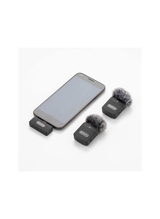 Saramonic Blink 100 B6 TX+TX+RX 2-Person 2.4GHz Micro Clip-On Wireless System w/Device-Mountable Dual USB-C Receiver for Android & iOS Devices, Computers, More - Image 3